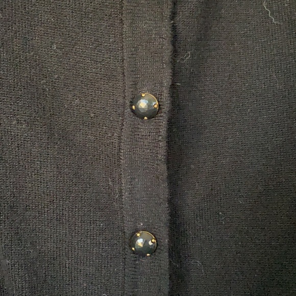 CATO Black Cardigan Sweater with Jewel/Stone Buttons - Picture 2 of 4